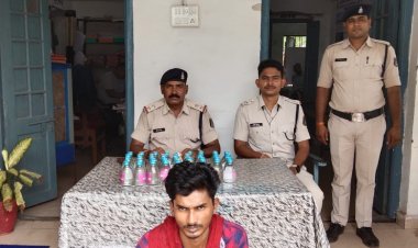 देशी शराब का अवैध परिवहन करते युवक गिरफ्तार,55 पाव जप्त*