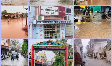 *विकास के बजाय नगर का विनाश कर रही नगर पालिका*,घरों दुकानों में घुसा बारिश और गंदी नालियों का पानी, निष्क्रिय अध्यक्ष और अधिकारियो के खिलाफ़ जनता में आक्रोश