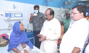 *डायरिया पीड़ित मरीजों का हाल जानने सिम्स हॉस्पिटल पहुंचे सांसद अरुण साव*