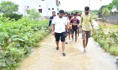 जिला सहकारी बैंक के अध्यक्ष पंकज शर्मा ने किया सेजबहार क्षेत्र का दौरा, डुबान क्षेत्र का लिया जायजा