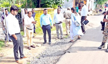 कलेक्टर ने विकासखंड पथरिया का सघन दौरा कर विकास कार्यों का लिया जायजा*  *आंगनबाड़ी केंद्र, सहकारी बैंक, आत्मानंद स्कूल, मतदान केंद्र और गिरदावरी कार्य का किया निरीक्षण*