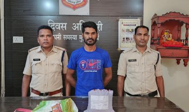गांजा बेचने ग्राहक की तलाश करते आरोपी को पुलिस ने किया गिरफ्तार