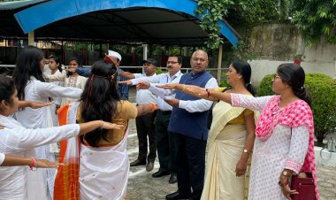 स्वीप कार्यक्रम: बिलासा कन्या महाविद्यालय में ली गई मतदाता की शपथ