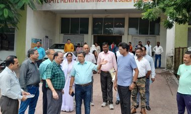 कलेक्टर ने किया राज्य मानसिक चिकित्सालय का औचक निरीक्षण