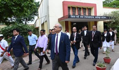 मुख्य न्यायाधीश रमेश सिन्हा ने भाटापारा और बलौदाबाजार न्यायालय का निरीक्षण