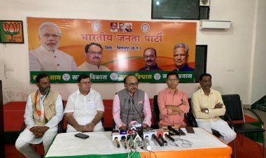 बीजेपी प्रदेश मिडिया प्रभारी ने प्रेस कॉन्फ्रेंस में राज्य सरकार पर जमकर हमला बोला