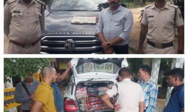 आगामी विधानसभा चुनाव के मद्देनजर तखतपुर और कोटा पुलिस की बड़ी कार्रवाई,चेकिंग प्वाइंट पर पकड़े लाखो रुपए की साड़ी केस भी जप्त