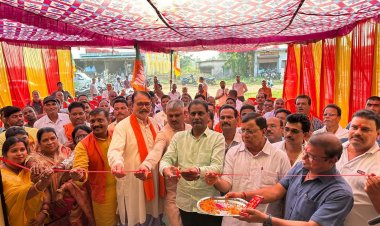 विधायक रजनीश सिंह ने किया बेलतरा भाजपा कार्यालय का उद्घाटन