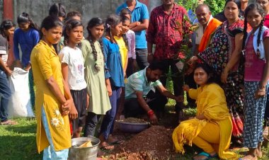 प्रधानमंत्री  के जन्मदिन पर भाजपा कार्यकर्ताओ ने किया छात्रावास मे पौधरोपण