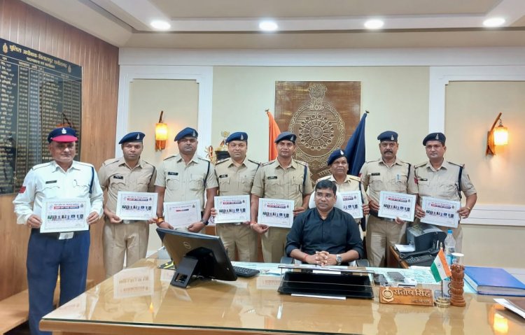 बिलासपुर जिले के आठ पुलिस अधिकारी व कर्मचारी बने कॉप ऑफ द मंथ