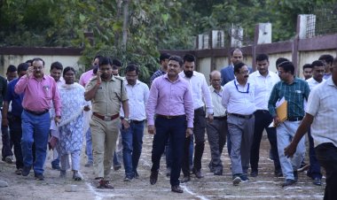 कलेक्टर -एसपी ने किया मतगणना स्थल एवं स्ट्रांग रूम का निरीक्षण,निर्वाचन आयोग के निर्देशानुसार व्यवस्था बनाने दिए निर्देश