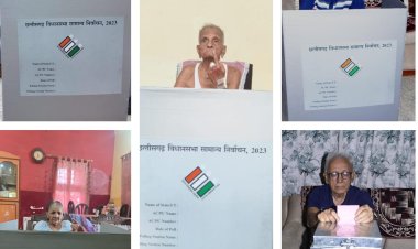 बुजुर्ग एवं दिव्यांगो ने होम वोटिंग कर लोकतंत्र में निभाई अपनी सहभागिता,निर्वाचन आयोग द्वारा 80 वर्ष या इससे अधिक वरिष्ठजनों एवं दिव्यांग मतदाताओं को घर बैठे पोस्टल बैलेट से मतदान करने की सुविधा प्रदान की
