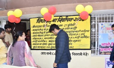 कलेक्टर राहुल देव ने आदर्श मतदान केन्द्र करही मे किया मतदान,