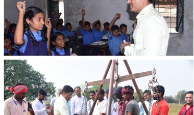 कलेक्टर पहुंचे औचक निरीक्षण पर स्कूल,सीएसी निलंबित,बीईओ एवं हेडमास्टर को शो कॉज नोटिस जारी,धान खरीदी केंद्र का भी किए निरक्षण, कहा किसानों से ना हो धोखाधड़ी