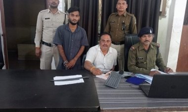 लोहे का चापड़ लेकर लोगो को धमकाने वाले आरोपी को पुलिस ने किया गिरफ्तार,आर्म्स एक्ट पर की गई कार्यवाही