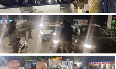 एसपी के निर्देश पर शहर के मुख्य स्थानो पर पुलिस ने की सरप्राइज चेकिंग, 207वाहनों पर की गई कार्यवाही, शराब पीकर गाड़ी चलाने वाले चालको पर 185mv एक्ट की कार्यवाही