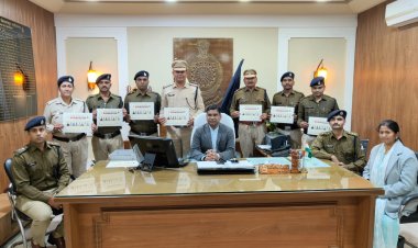 जिले के आठ पुलिस अधिकारी-कर्मचारी बने माह नवंबर के कॉप ऑफ द मंथ, कर्तव्य के प्रति लापरवाही बरतने पर पुलिस ऑफिस कार्यालय के दो SI पांच ASI को किया गया दंडित