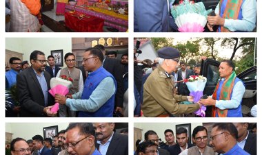 प्रदेश के नवनियुक्त सीएम पहुंचे राम दरबार प्रदेशवासियों के खुशहाली की कामना,उधर सीएस, डीजीपी सहित कई अधिकारियो ने की मुलाकात दी शुभकामनाए