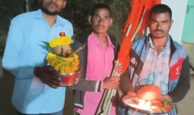 अयोध्या से पूजित अक्षत कलश शनिवार को पहुंची बेलखुरी