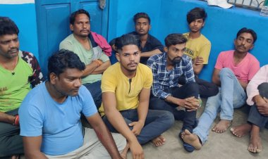 तालाब किनारे जुआ खेलते दस जुआरी गिरफ्तार,कोनी पुलिस की कार्रवाई