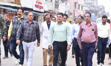 कलेक्टर ने सिम्स अस्पताल का किया निरीक्षण, स्मार्ट रोड की तर्ज पर विकसित किया जाएगा सिम्स मार्ग