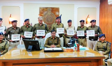 कॉफ ऑफ द मंथ 2024: बिलासपुर जिले के आठ पुलिस अधिकारी कर्मचारी बने कॉप ऑफ द मंथ, लंबे समय से गैरहाजिर रहने वाले एक आरक्षक की सेवा समाप्त,दो आरक्षक लाइन अटैच