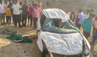 अनियंत्रित होकर कार  नहर मे जा पलटी, एक की मौत