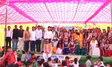 मां शीतला विद्या मंदिर विद्यालय  में धूमधाम से मनाया वार्षिक उत्सव  सम्मान समारोह