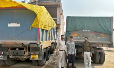 *अवैध रेत व मुरूम परिवहन पर की गई कार्यवाही, ट्रैक्टर व हाईवा जब्त