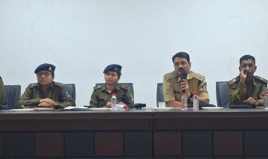 बिलासपुर पुलिस अधीक्षक ने ली100से अधिक बैंक मैनेजरों की बैठक, एटीएम फ्राड, ऑनलाइन ठगी,उठाईगिरी के मुद्दो को लेकर की गई चर्चा