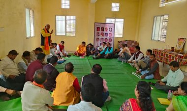 देवांगन समाज के निर्वाचन के बाद समाज की प्रथम बैठक संपन्न