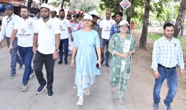 लोकसभा निर्वाचन 2024*  *एनएसएस के छात्र-छात्राओं द्वारा रैली निकालकर मतदाता जागरूकता का दिया गया संदेश