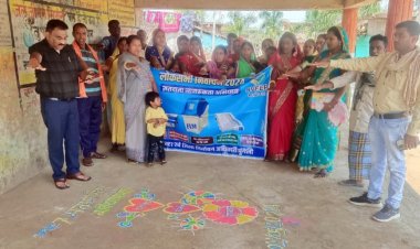 *लोकसभा निर्वाचन 2024*  *रैली निकालकर मतदान करने किया गया जागरूक