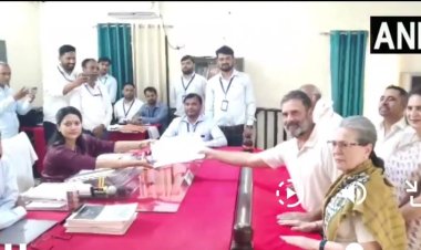 यूपी के रायबरेली सीट से राहुल गांधी ने किया नामांकन दाखिल, इस दौरान सोनिया गांधी, मल्लिकार्जुन खड़गे मौजूद रहे।