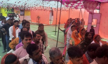 नगर सहित आसपास के क्षेत्रों में शांतिपूर्ण हुआ मतदान , 66 प्रतिशत रहा मतदान का प्रतिशत