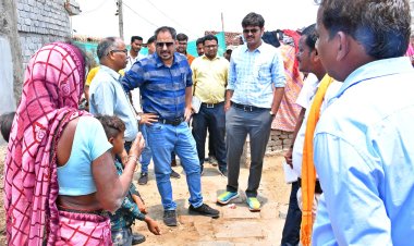 *पीएचई सचिव एवं कलेक्टर ने जल जीवन मिशन के कार्यों का किया निरीक्षण*  *लक्ष्य अनुरूप कार्यों में तेजी लाने दिए निर्देश