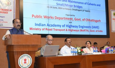 उप मुख्यमंत्री ने अरुण साव ने लोक निर्माण विभाग के अभियंताओं के प्रशिक्षण के उद्घाटन सत्र को किया संबोधित