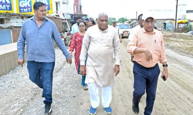 मुंगेली विधायक पुन्नूलाल मोहले और कलेक्टर देव ने मुंगेली-फास्टरपुर सड़क मार्ग का किया निरीक्षण*