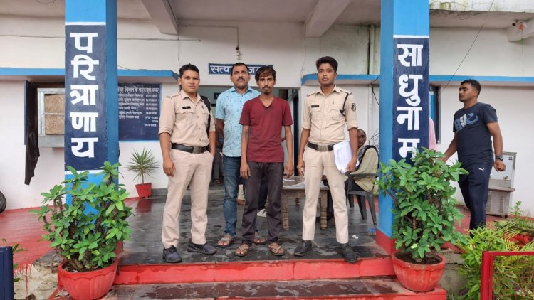 मोटर साइकिल चोरी के मामले में आरोपी को पुलीस ने किया गिरफ्तार