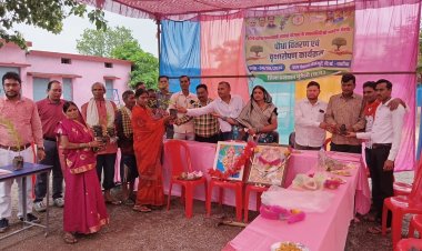 हरेली त्यौहार के अवशर पर ग्राम पंचायत मे किया वृक्षारोपण कार्यक्रम