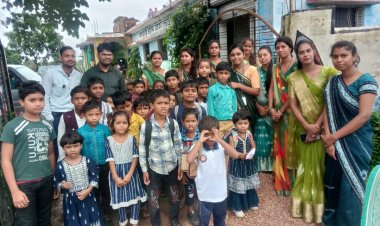 विद्यालय मां शीतला विद्या मंदिर मे धूमधाम से मनाया हरेली का त्योहार