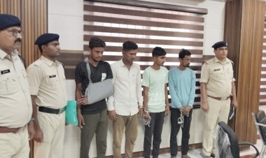 शराब पिने के लिए पैसा मांगने व पुरानी रंजिस को लेकर कर दी युवक की हत्या, हत्या के  4 आरोपियों को  पुलिस ने किया  24 घण्टे में गिरफ्तार