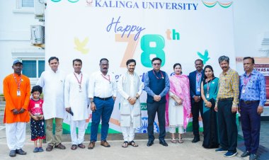 कलिंगा विश्वविद्यालय में 78वां स्वतंत्रता दिवस समारोह मनाया