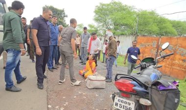 उप मुख्यमंत्री विजय शर्मा ने काफिला रुकवाकर घायलो को पहुंचाया हॉस्पिटल, दो बाईक सवार आपस में टकराकर हो गए थे घायल