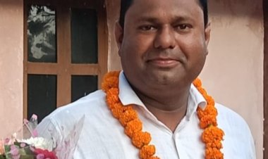 स्वास्थ्य संयोजक नियमित कर्मचारी संघ के ब्लॉक अध्यक्ष बने  चिंतामणी शर्मा