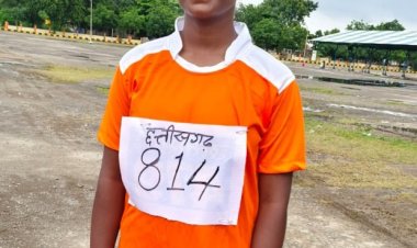 नेशनल गोला फेक स्पर्धा मे रितु चयन