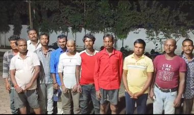 देर रात 26 जुआरीयों को पुलिस ने किया गिरफ्तार