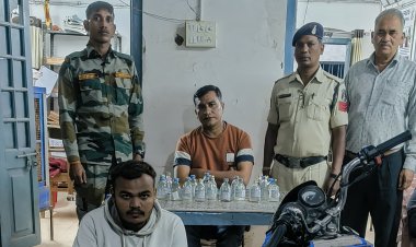 18 पाव अवैध देशी शराब के साथ एक युवक गिरफ्तार