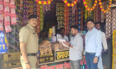 *कोटपा एक्ट के तहत 13 दुकानों में की गई चालानी कार्रवाई