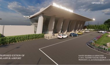 *एयरपोर्ट का होगा कायाकल्प, शासन ने मंजूर किए 5 करोड़*,कलेक्टर ने एयरपोर्ट का निरीक्षण कर 6 माह में काम पूरा करने दिए निर्देश*,*स्मार्ट सिटी बिलासपुर ने तैयार किया है नया डिजाईन*